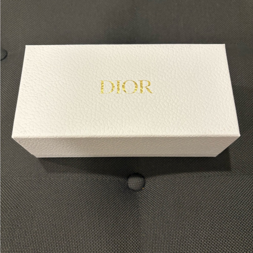 Dior Textured White Box with Gold Lettering Sunglasses